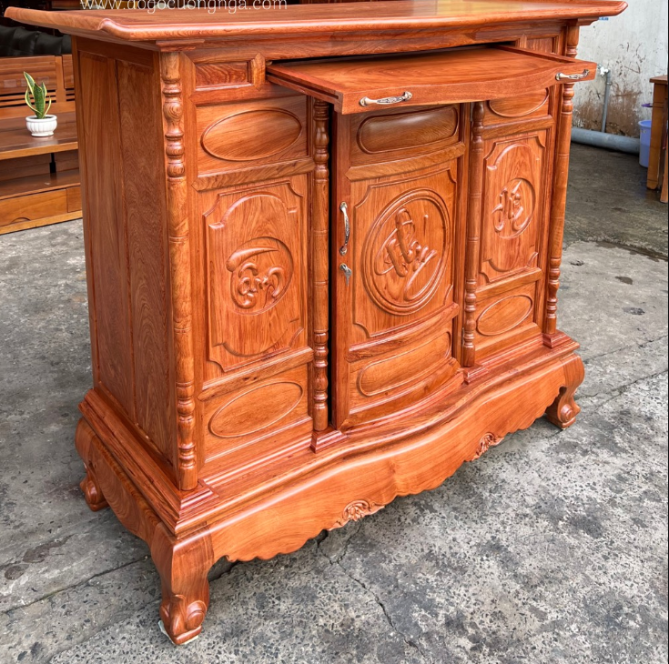 Tủ thờ gỗ hương đá chất lượng cao